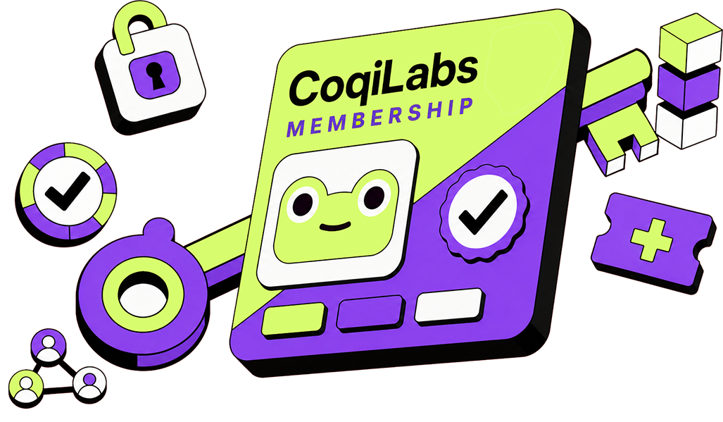CoqiLabs membership access illustration.